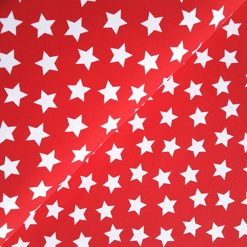 Jersey * große weiße Sterne auf rot