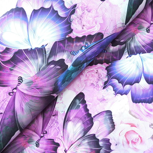 Jersey * Purple Butterfly * Digitaldruck * Bioqualität