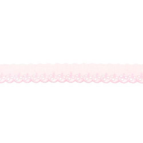 Baumwollstickereispitze * rosa