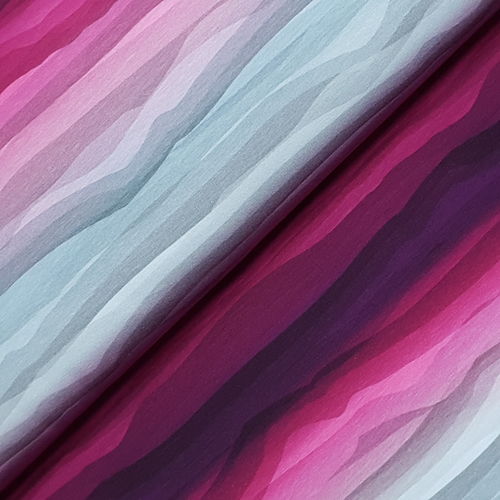 Jersey "Wavy Stripes by Lycklig Design" violett blau