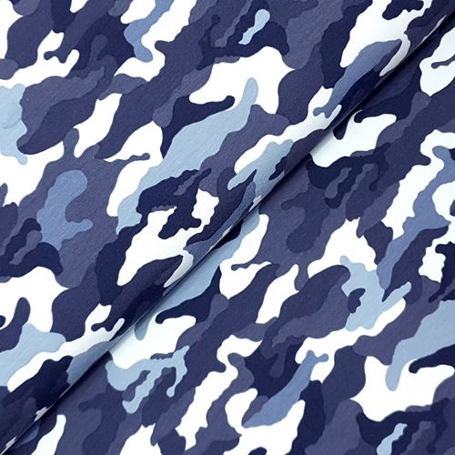 43x150 * Jersey * Camouflage * blau