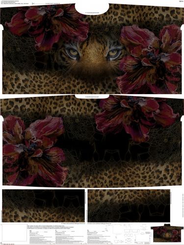 Sommersweat * Wild Leopard * Panel "Cut and Sew" 200X150cm