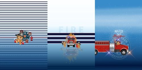Jersey * Teddy Firefighter * Panel 75x150cm