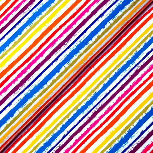 Jersey * Colorful Stripes * Multicolor