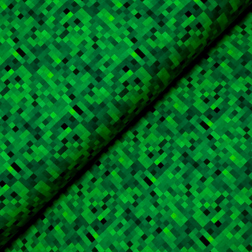 Sommersweat * Pixel * grün * Digitaldruck