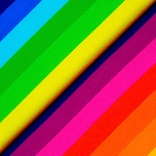 Jersey "Rainbow" kunterbunte Blockstreifen * 30mm