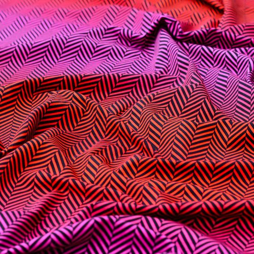 Sweat "ZIG+ZAG by Lycklig Design" pink/orange * LITTLE ZAG